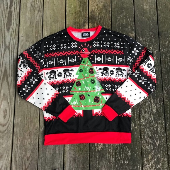Star Wars Black, Red Christmas Holiday SweatShirt